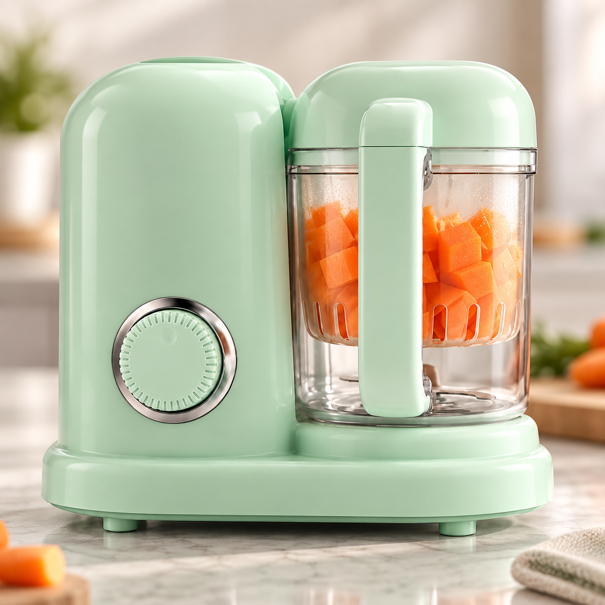 🥕 Baby Food Maker | Food-Grade Plastic | Home Feeding | New Parents | Steam Blend Prep