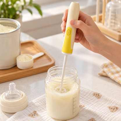🍼 Formula Mixer | Food-Grade Plastic | Home Feeding | New Parents | Electric Stirring Wand