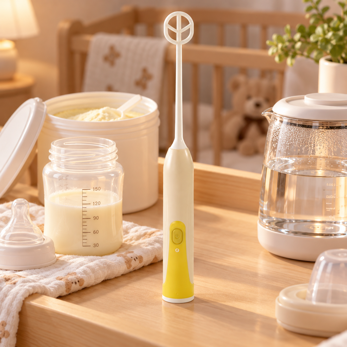 🍼 Formula Mixer | Food-Grade Plastic | Home Feeding | New Parents | Electric Stirring Wand