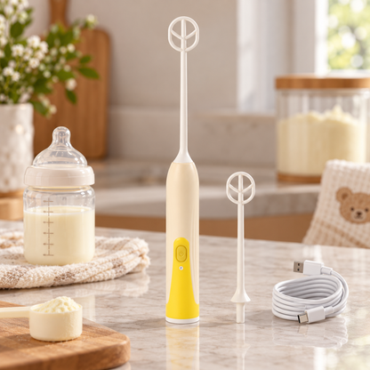 🍼 Formula Mixer | Food-Grade Plastic | Home Feeding | New Parents | Electric Stirring Wand