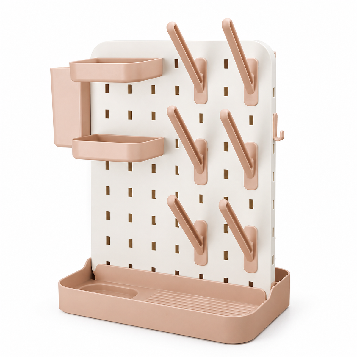 🍼 Bottle Drying Rack | Food-Grade Plastic | Home Feeding | New Parents | Modular Peg Storage
