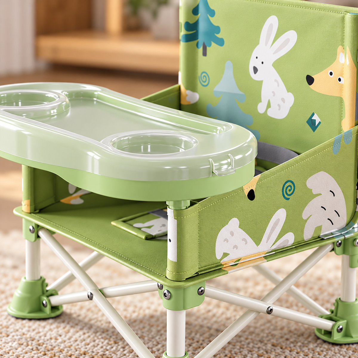 🪑 Baby Booster Chair | Foldable Frame | Mealtime Use | Growing Toddlers | Portable Tray Seat