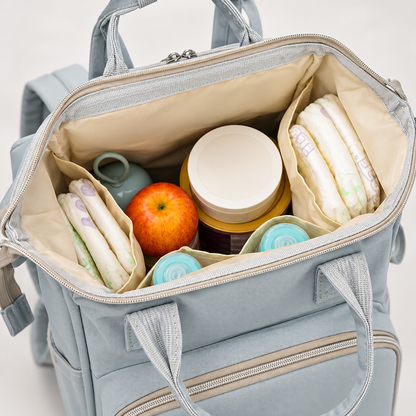 🎒 Diaper Backpack | Water-Resistant Fabric | Daily Travel | New Parents | Large-Capacity Storage