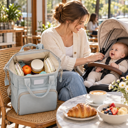 🎒 Diaper Backpack | Water-Resistant Fabric | Daily Travel | New Parents | Large-Capacity Storage