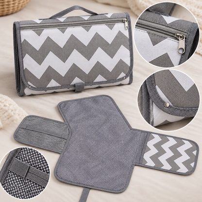 🧷 Changing Mat | Water-Resistant Fabric | Travel Care | New Parents | Foldable Diaper Organizer