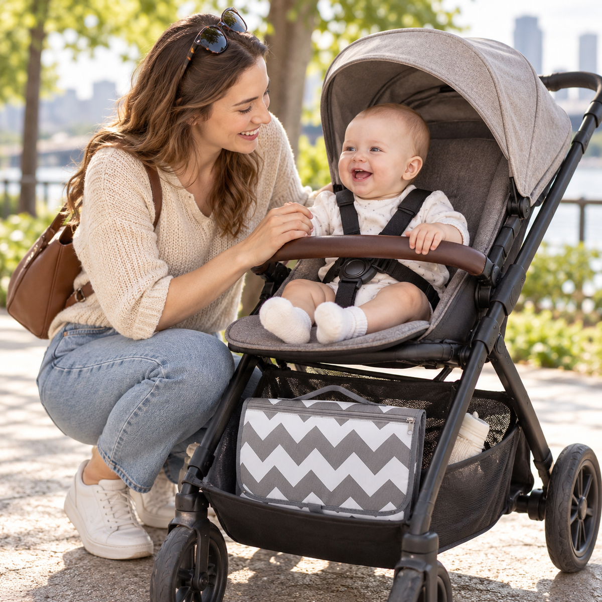 🧷 Changing Mat | Water-Resistant Fabric | Travel Care | New Parents | Foldable Diaper Organizer