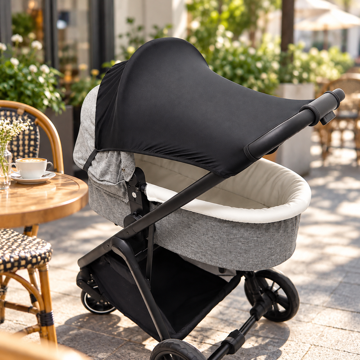 ☀️ Stroller Shade | Stretch Fabric | Walks | Parents | Full Cover