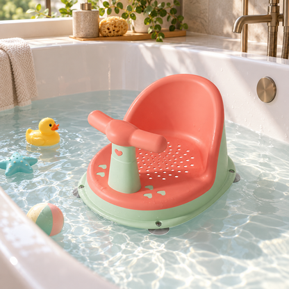 🛁 Baby Bath Seat | Durable Plastic | Bath Time | New Parents | Suction Support Chair
