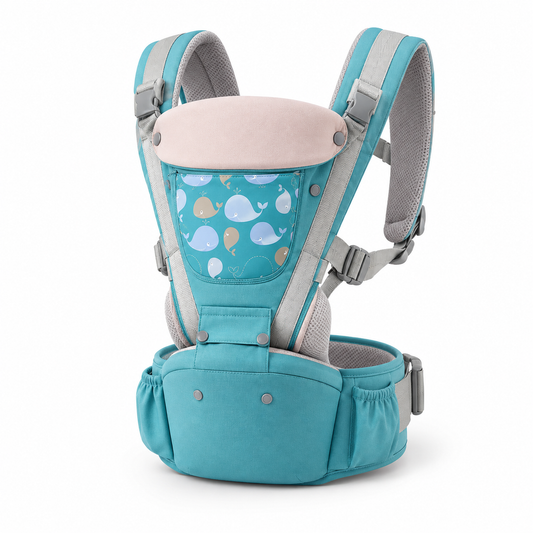 👶 Baby Carrier | Breathable Fabric | Daily Outings | New Parents | Hip-Seat Support